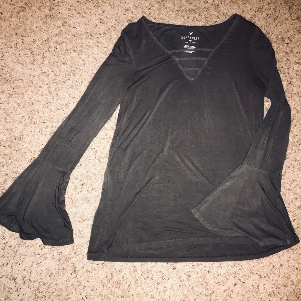Gray American Eagle top, Soft & Sexy Line